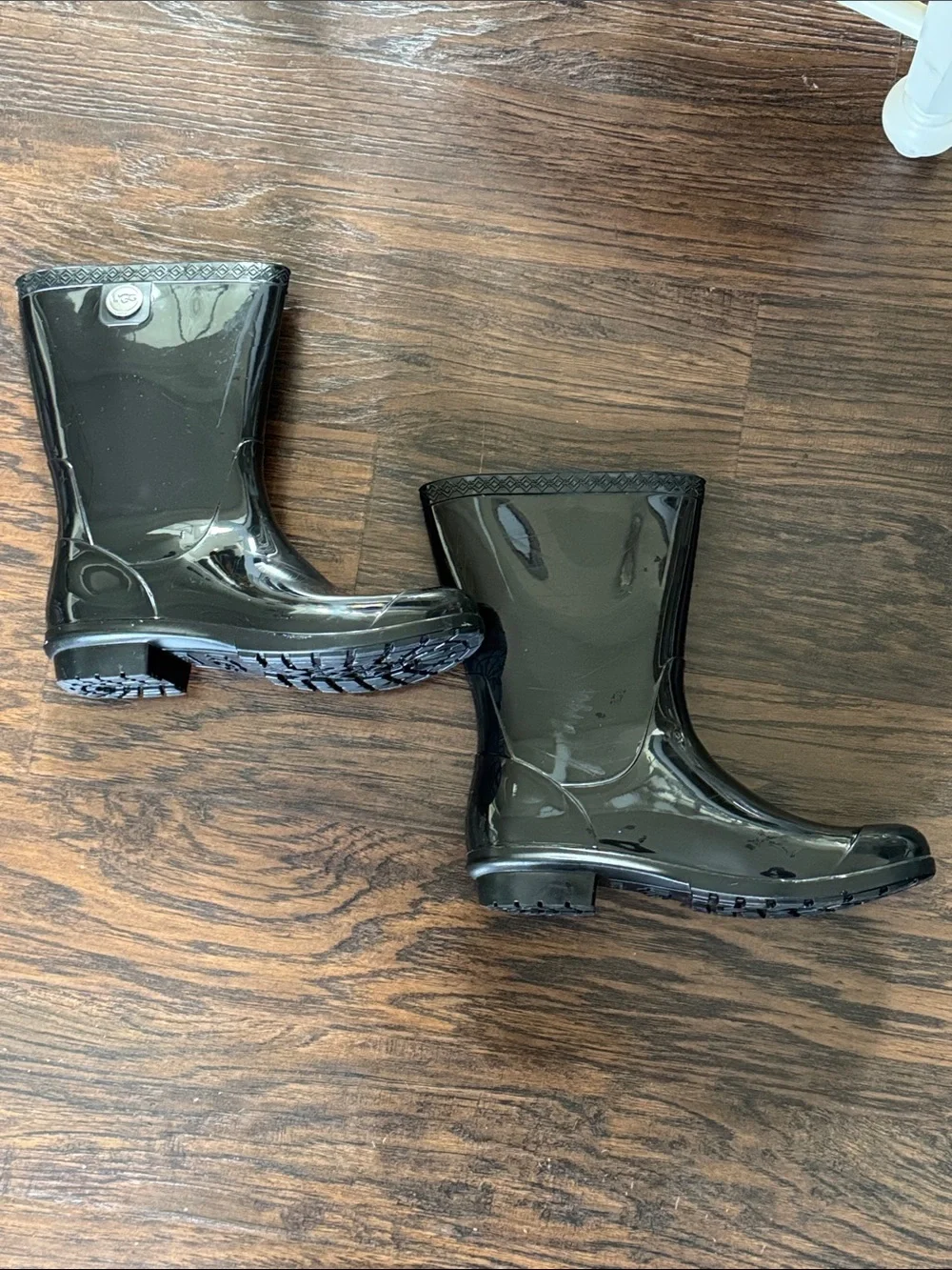 UGG Black Gloss Rain Boots